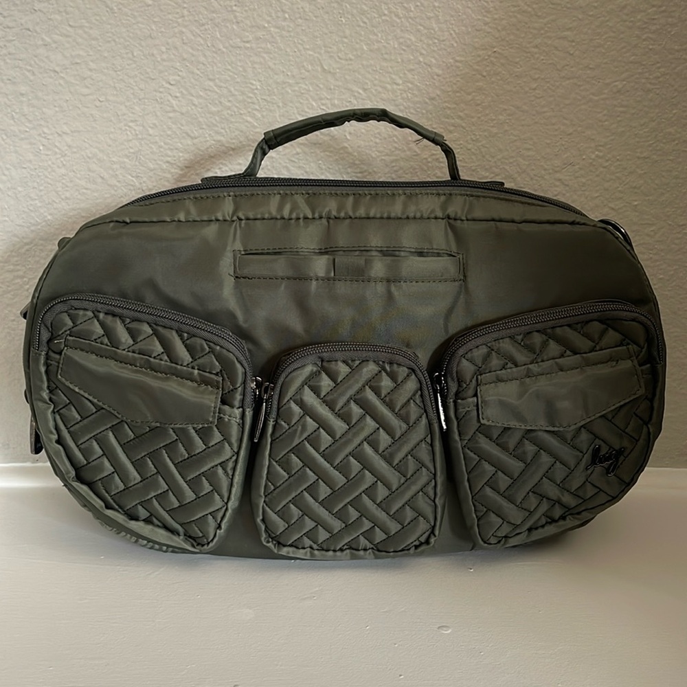 NWOT Lug Crossbody Railcar in Olive